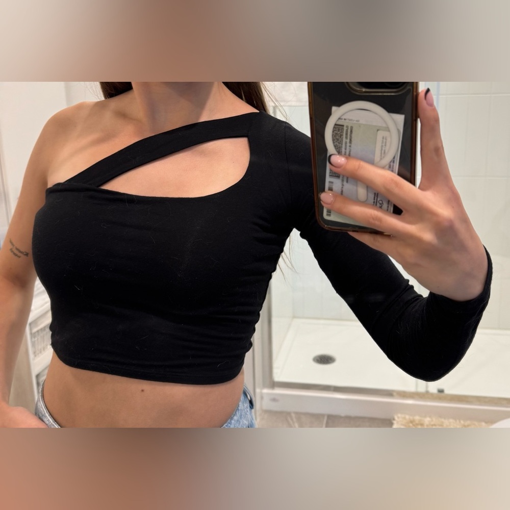 Garage Black Fitted Cutout Bodysuit